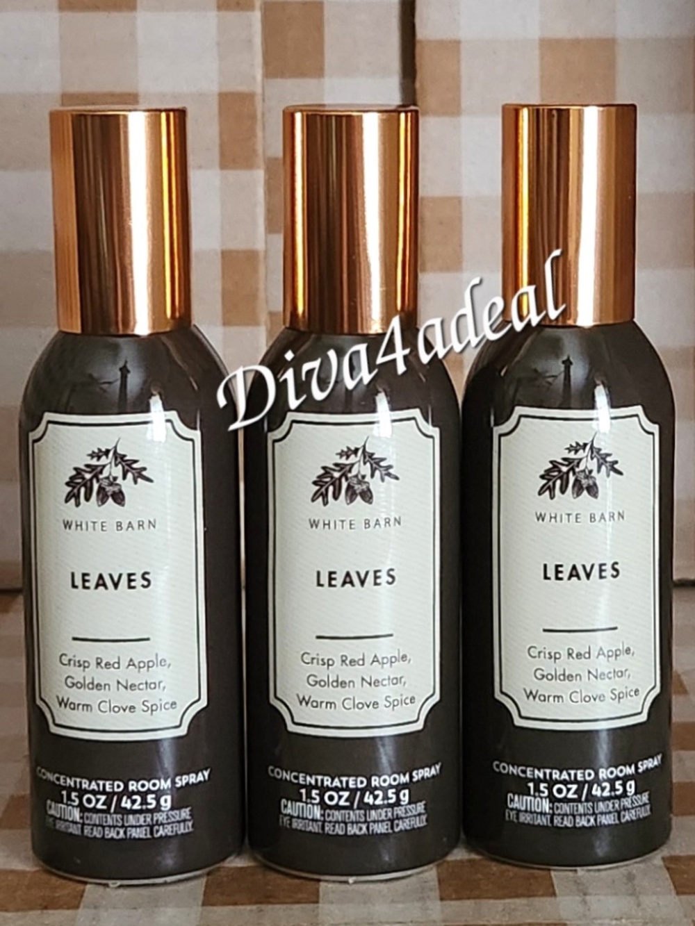 3X Bath & Body Works LEAVES Concentrated Room Sprays